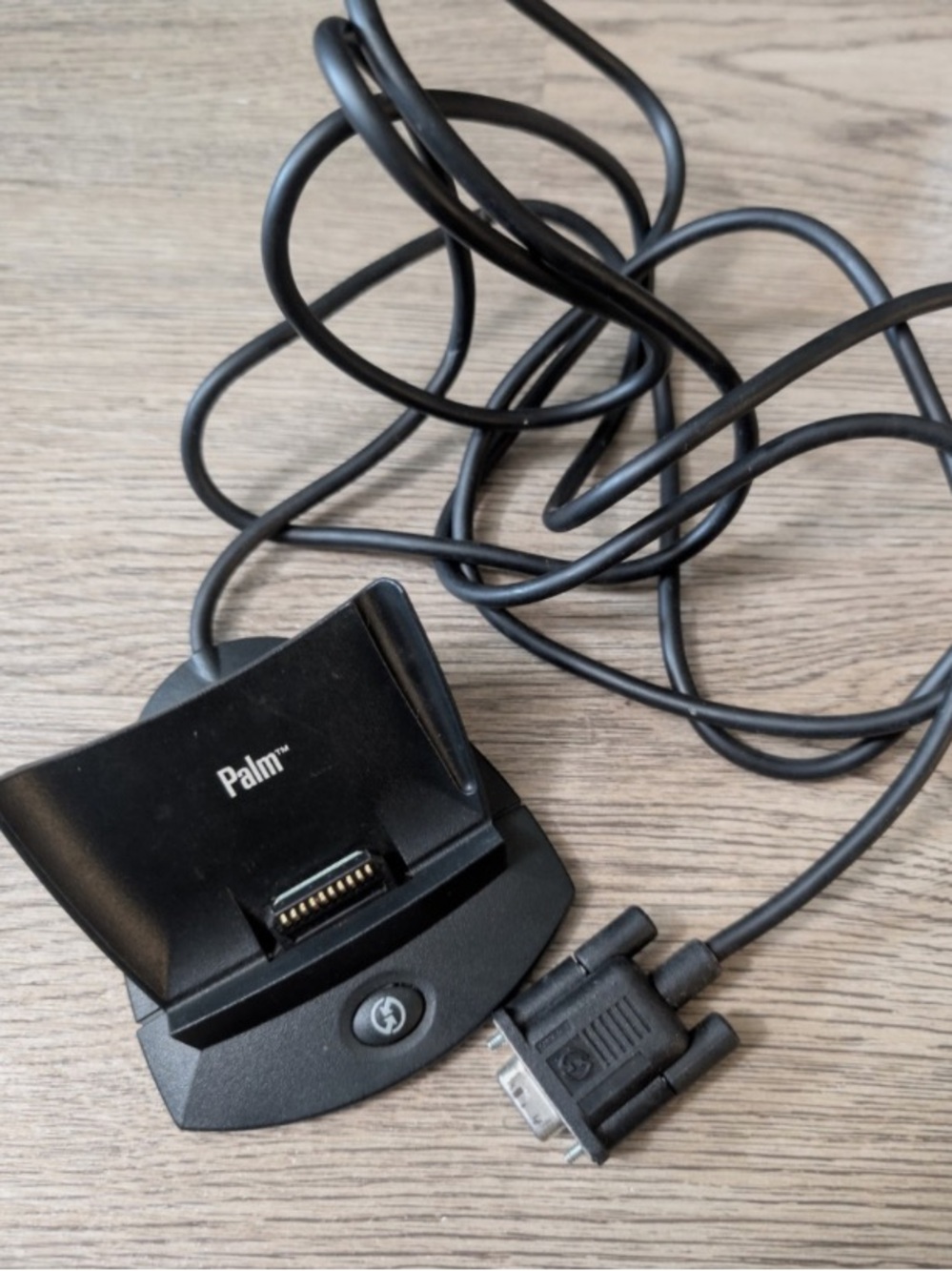 VINTAGE Palm Pilot PDA Serial HotSync Cradle Dock Station Base Data Cable PC